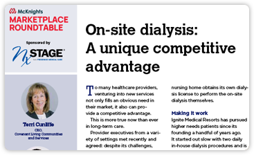 On-site dialysis: A unique competitive advantage
